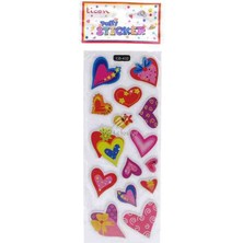 Ticon Sticker Puffy Kabartma Etiket 348883 Kalpler