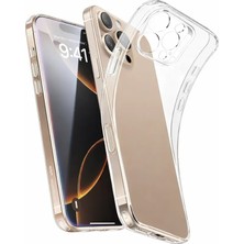 Bzontech iPhone 16 Pro Max Uyumlu Kılıf Şeffaf Kamera Korumalı 3D