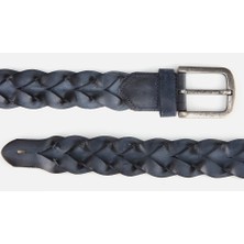 Hotiç Erkek Deri Lacivert Kemer