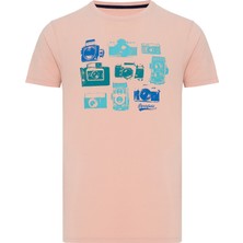 Routefield Timer Pembe Erkek T-shirt RFTIMER23-POW