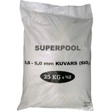 Superpool Havuz Filtre Temizleyici 3,0-5,0 mm Kuvars Kumu 25KG
