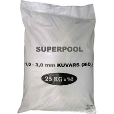 Superpool Havuz Filtre Temizleyici 1,0-3,0 mm Kuvars Kumu 25 KG