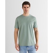 Gant Erkek Yeşil Baskılı Kısa Kollu T-Shirt 23261119T.10