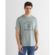 Gant Erkek Yeşil Baskılı Kısa Kollu T-Shirt 2003410.10