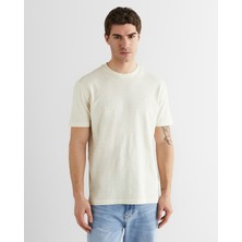 Gant Erkek Bej Baskılı Kısa Kollu T-Shirt 2326125T.34
