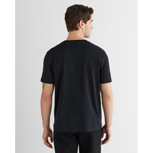 Gant Erkek Siyah Baskılı Kısa Kollu T-Shirt 2326133T.5