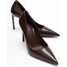 Luvi Velorien Kahverengi Cilt Kadın Topuklu Ayakkabı