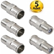 Vwin 5 Adet Hızlı F Konnektör Adaptör Rg6 Anten Kablosu Jak (Hızlı-Tak-Çıkar) F Quick