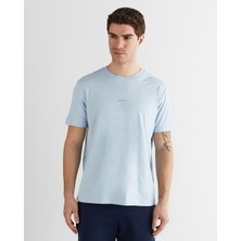 Gant Erkek Mavi Baskılı Kısa Kollu T-Shirt 2326133T.420