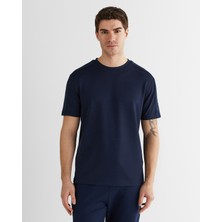 Gant Erkek Lacivert Baskılı Kısa Kollu T-Shirt 2326128T.433