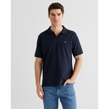 Gant Erkek Lacivert Regular Fit Logolu Polo Yaka T-Shirt 24261121T.433