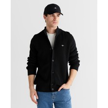 Gant Erkek Siyah Regular Fit Düğmeli Hırka 8925365T.5