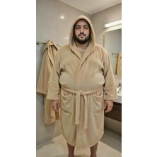 Le Gule Home Battal Boy Geniş Kalıp %100 Pamuk Kadın &erkek Bornozu