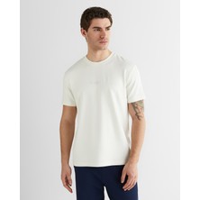 Gant Erkek Beyaz Baskılı Kısa Kollu T-Shirt 2326124T.113