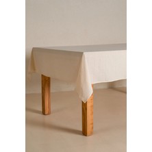 Koza Home Graın %100 Pamuk Masa Örtüsü Krem-Sarı 140X200 Cm 2597