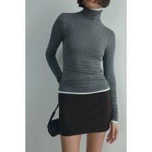 Suud Collection Kahverengi Faye Mini Etek