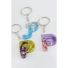 Osense P Harfli Epoksi Anahtarlık