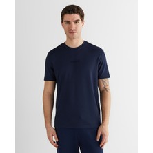 Gant Erkek Lacivert Baskılı Kısa Kollu T-Shirt 2326124T.433