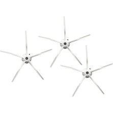 Parmis Roborock Uyumlu S7 Max Ultra Robot Süpürge Yan Fırça Siyah 3 Adet