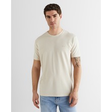 Gant Erkek Bej Baskılı Kısa Kollu T-Shirt 23261119T.34