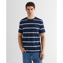 Gant Erkek Lacivert Renk Bloklu Kısa Kollu Logolu T-Shirt 2003398.433