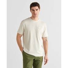 Gant Erkek Krem Bisiklet Yaka Regular Fit T-Shirt 2003419.130