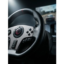 Rampage V902 Oyuncu Direksiyon Pc 3 Pedallı Oyuncu Direksiyonu  - ( Sadece Pc Uyumlu )