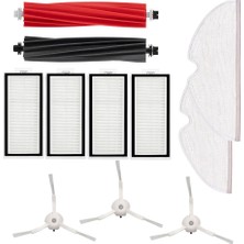 Parmis Roborock Uyumlu Q5 Pro Robot Süpürge Ana Fırça, Hepa Filtre X4, Yan Fırça X3, Mop Bezi X2