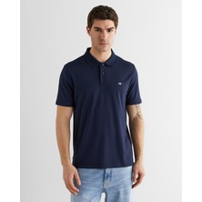 Gant Erkek Lacivert Regular Fit Logolu Polo Yaka T-Shirt 24261108T.433