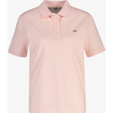 Gant Kadın Pembe Regular Fit Logolu Polo Yaka T-Shirt 4201489.647