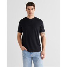 Gant Erkek Siyah Baskılı Kısa Kollu T-Shirt 2326124T.5