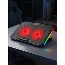 Addison Rampage AD-RC12 Siyah 2 Fanlı 15"-17" Notebook Soğutucu Stand USB Bağlantılı Dayanıklı Yapı