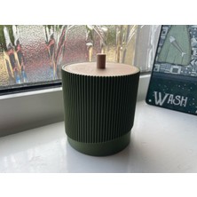3D Snaxx Kapaklı Bölmeli Kulak Çubuğu Saklama Kutusu (9X9X11 Cm)