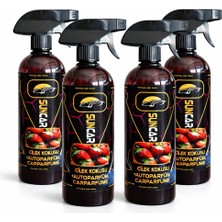 Suncar Oto Parfüm Çilek Kokusu Sprey 600 ml 4lü Set
