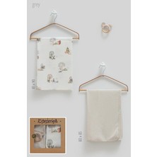 Caramell Basıc Ikili Battaniye Çıngırak Kutulu SET-80X85 cm - Gri - 0 - 12 Ay Gri