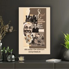 Kadınlar Günü | 8 Mart | Kadın | Temalı Dekoratif Cam Tablo