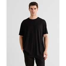 Gant Erkek Siyah Baskılı Kısa Kollu T-Shirt 2326134T.5