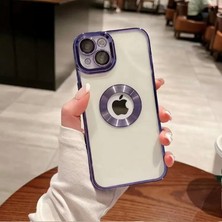 Epro iPhone 15 Uyumlu Kamera Lens Koruyuculu Magsafe Şarj Özellikli Arkası Şeffaf Yanları Renkli Kılıf