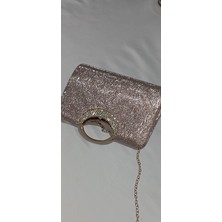 Şarra Gossi Bilezikli Gold Abiye Çanta  Gece Çantası
