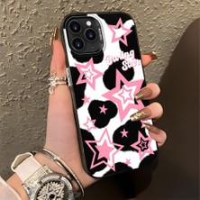 HONTINGA iPhone 11 Pro ile Uyumlu Kılıfı Silikon Kenar Sert Arka Düşüme Önleyici Basitlik Anti Düşme Kamera Korumali Renkli Yıldızlar Desen Telefon Kılıfı Kadın ve Erkek Için Uygundur K1-0702