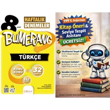 Günay Yayınları 8. Sınıf Türkçe Bumerang Haftalık Deneme + 199 Tl Seviye Tespit ve Kitap Öneri Asistanı Hediye (Yeni Baskı)