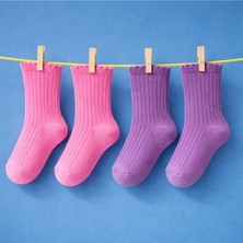 Solde Premium Kız Bebek Soket Çorap 2’li Deneme Paketi – Pastel Renkler