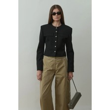 Suud Collection Siyah Jaime Vatkalı Ceket