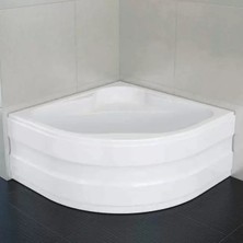 Sırduş 90X90X44 Oval Mini Küvet, Beyaz