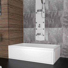 Sırduş 150X70X44 Mini Düz Küvet, Beyaz