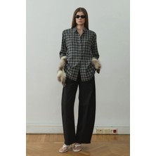 Suud Collection Füme Slone Ekose Gömlek