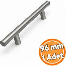 Nzb Titanyum Renk 96 mm 9,6 cm Metal Mobilya Mutfak Dolap Çekmece Dolabı Kulbu Kulpu Kulpları (1 Adet)