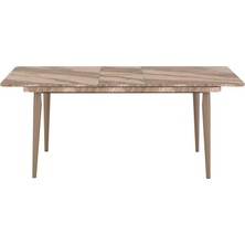 Dekorazi Keila Demir Kasalı Ortadan Açılır Yemek Masası 90X150 cm