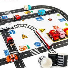 Bantroll Otobant Eğitici ve Eğlenceli Yol Yapım Bandı - Çocuk Trafik Oyun Bandı - Road Tape Oyun Bandı