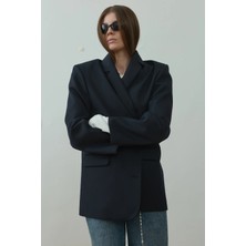 Suud Collection Lacivert Harlan Blazer Ceket